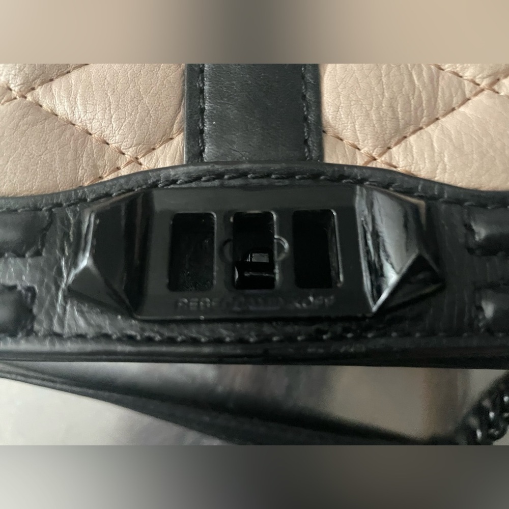 REBECCA MINKOFF Crossbody Black/ Peace Leather Bag With Black Hardware - Picture 6 of 9